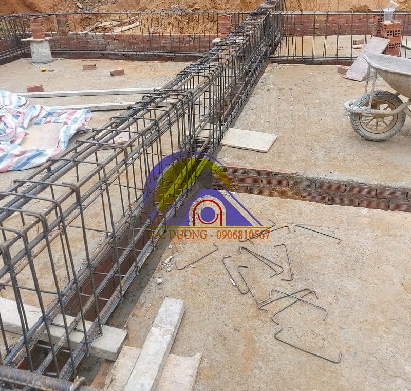Một số hình ảnh thi công xây dựng Xây nhà biệt thự 1 hầm 4 tầng 1 tum.